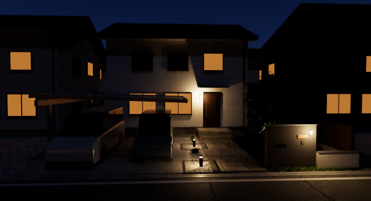 高画質の例（夜）
